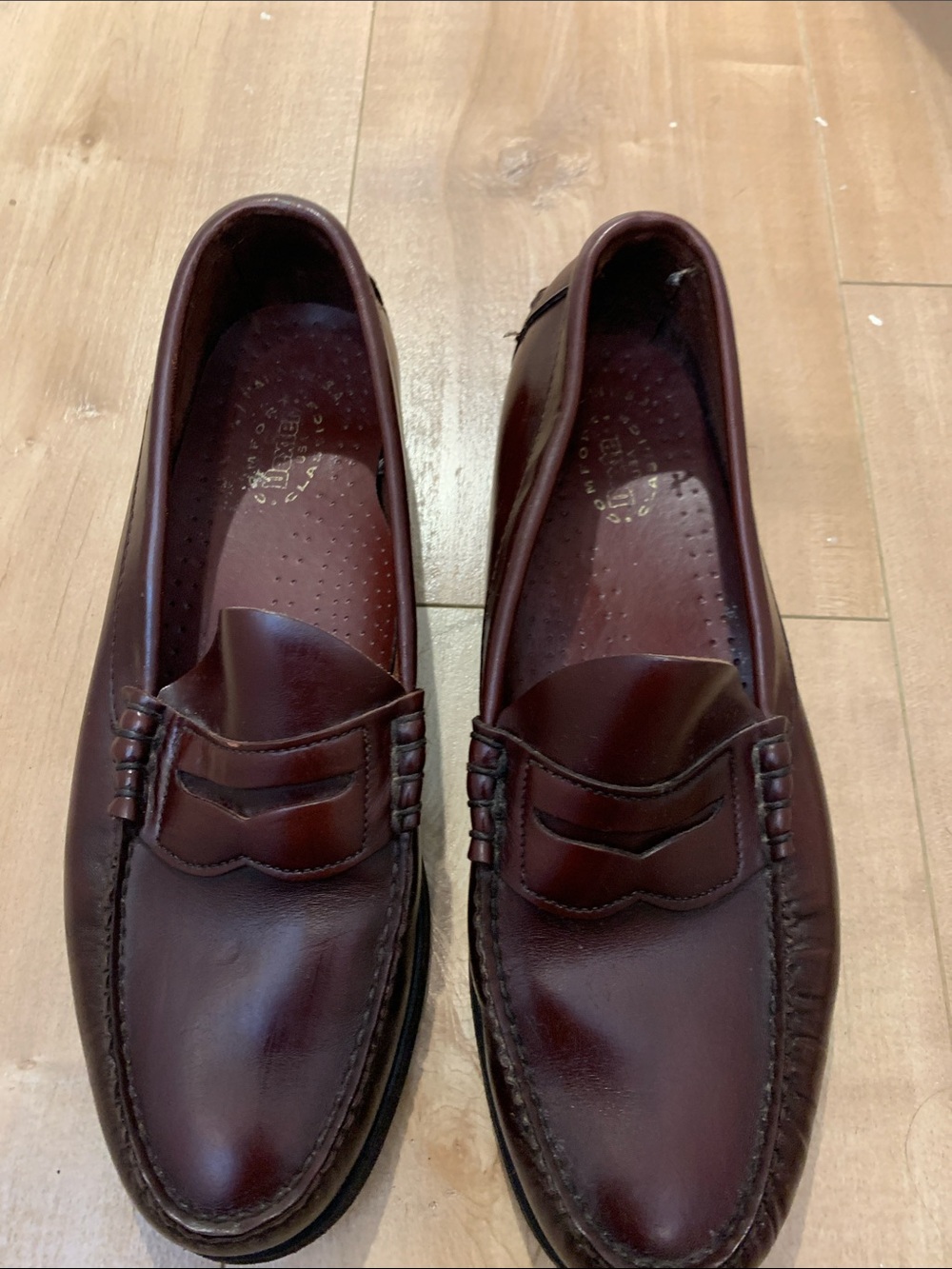 Dexter Men's Penny Loafers in Deep Burgundy